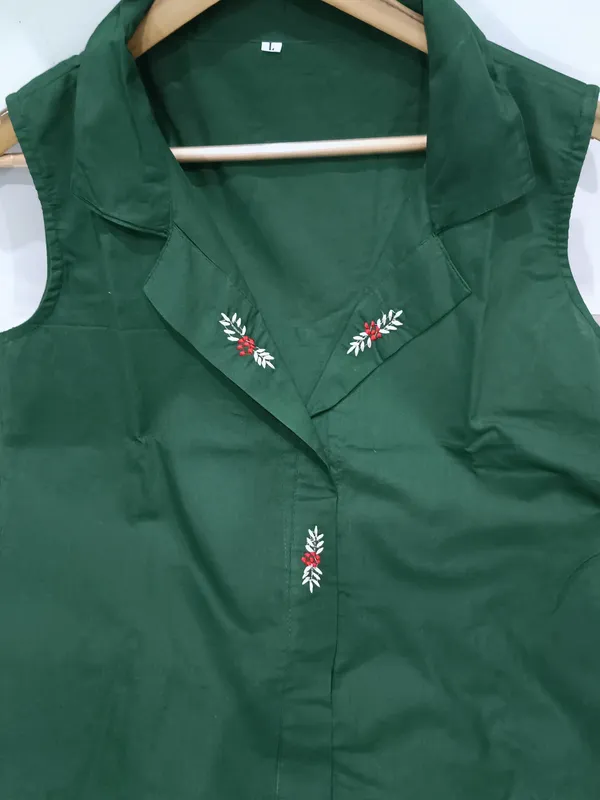 Green_Cotton_Kurta_&_Pant_Set_For_Women