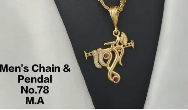 Gold_Plated_Men'S_Chine_Pendal_Premium_Quality