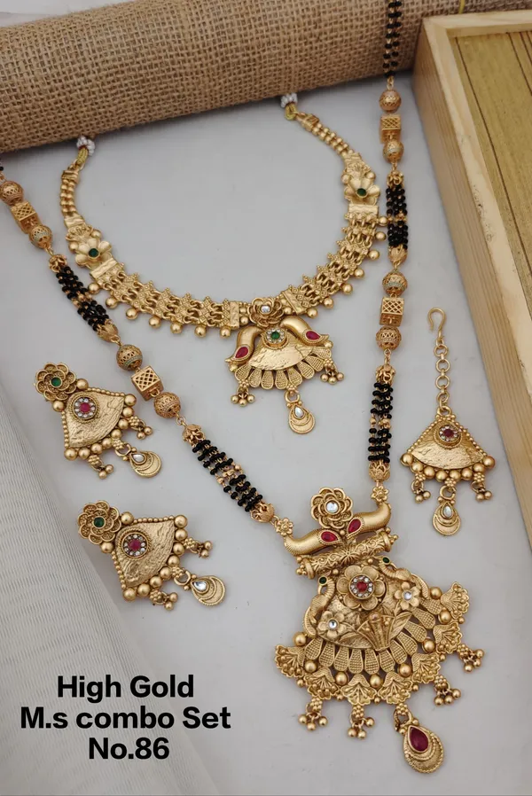 Gold_Plated_Mangalsutra_Combo_Set_Women_|_High_Brass_Gold_Mangalsutra