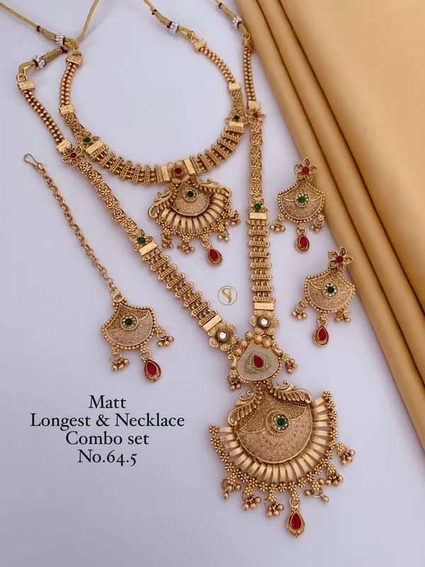 Gold_Plated_Necklace_Comboset|_Premium_Designer