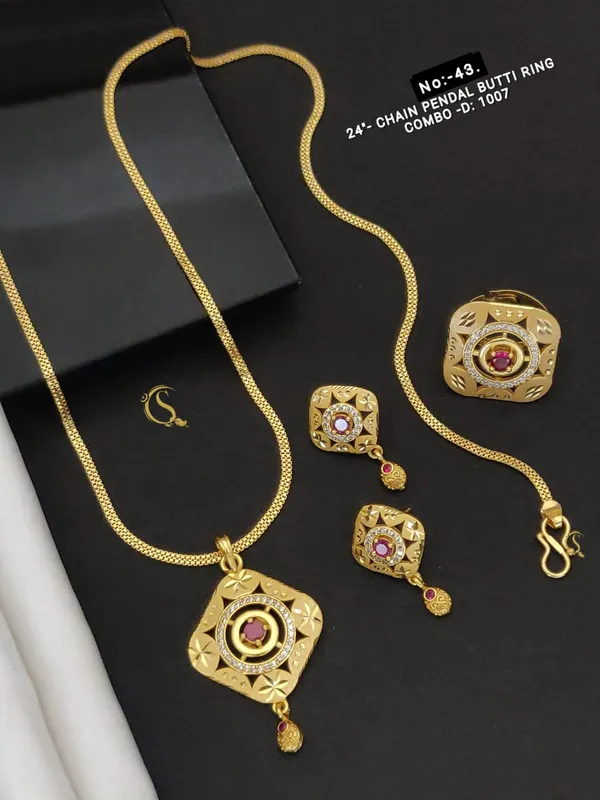 Gold_Plated_Pendal_Set_+_Ring_|_Premium_Designer_Forming_Pendal_Set