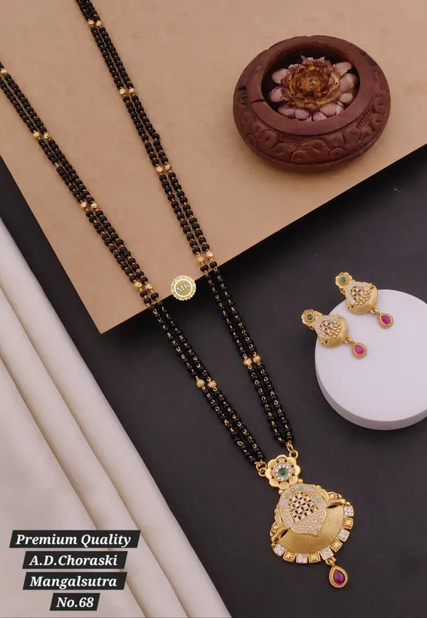 Gold_Plated_A.D._Chauras_Diamond_Mangalsutra_Women_|_Premium_Quality