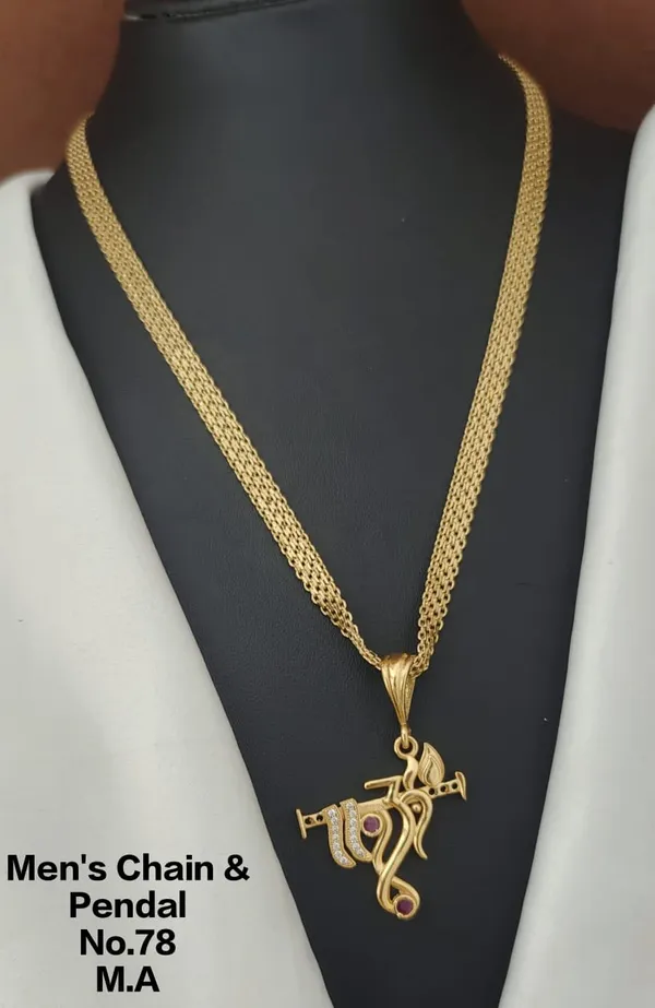 Gold_Plated_Men'S_Chine_Pendal_Premium_Quality