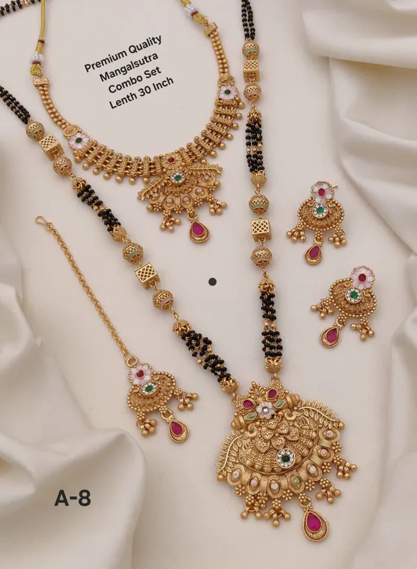 High_Gold_Mangalsutra_Combo_Set_|_Premium_Quality_Necklace_Combo_Set