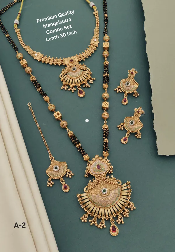 High_Gold_Mangalsutra_Combo_Set_|_Premium_Quality_Necklace_Combo_Set
