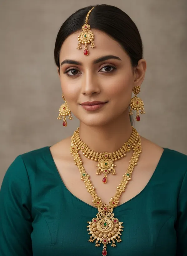 High_Gold_Plated_Necklace_Combo_Set_|_Premium_Quality