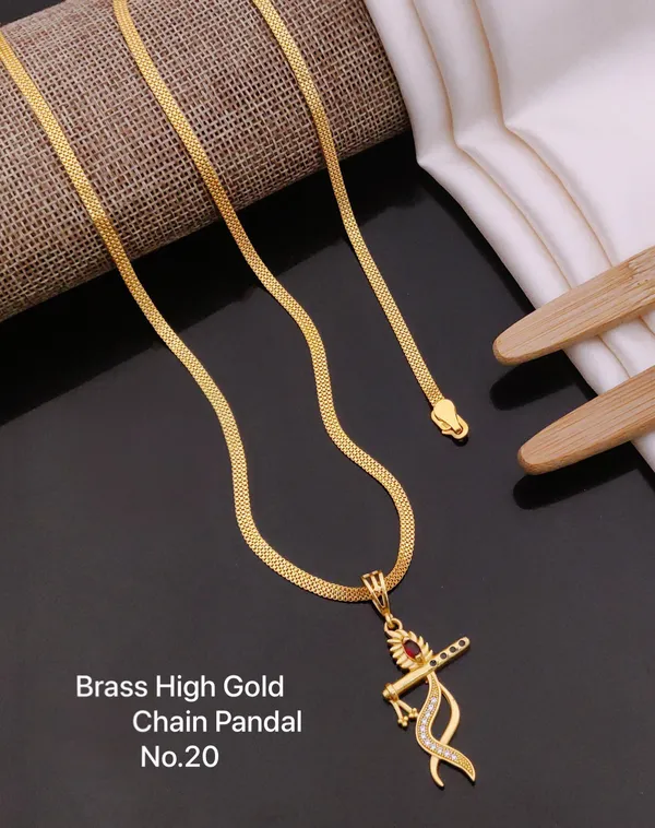 High_Gold_Plated_Chain_Pendant_|_Premium_Quality