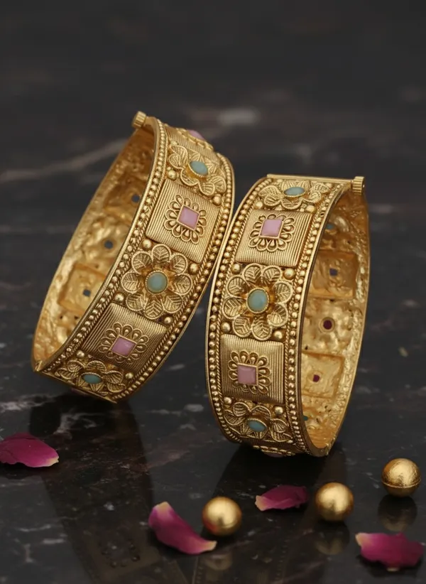 Gold_Plated__Bangels_Women_|_Premium_Designer_2_pis_Bangels