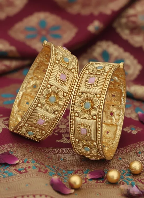 Gold_Plated__Bangels_Women_|_Premium_Designer_2_pis_Bangels