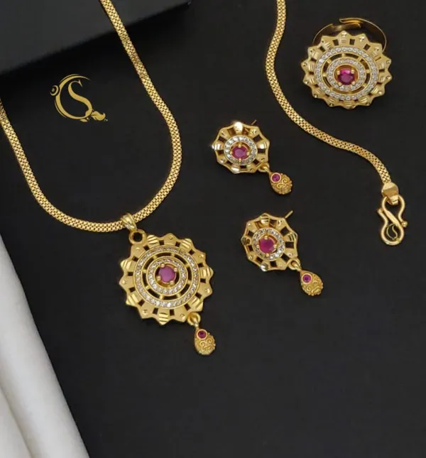 Gold_Plated_Pendal_Set_+_Ring_|_Premium_Designer_Forming_Pendal_Set