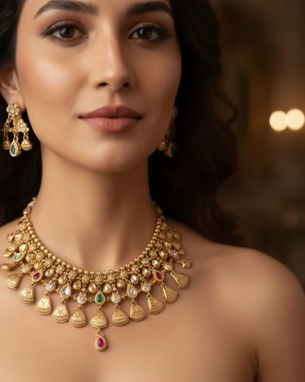 High_Gold_Plated_Necklace|_Premium_Designer_Set