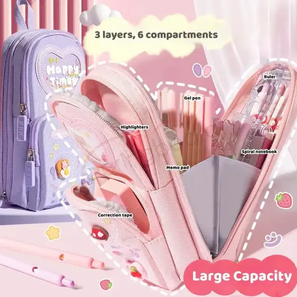 Pink_Canvas_6_Layer_With_3_Compartment_Cute_Aesthetic_Pencil_Case_For_Girls_(21_Cm)