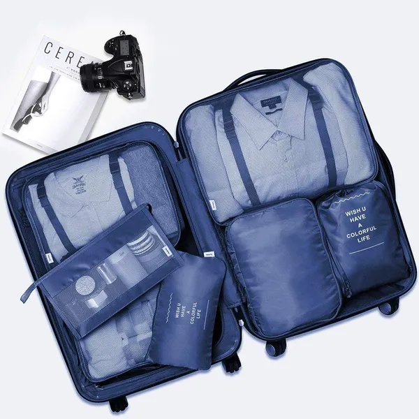Blue_Polyester_Lightweight_Travel_Luggage_Packing_Cubes_(7Pcs)