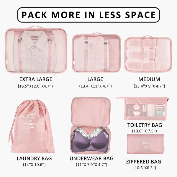 Pnk_Polyester_Lightweight_Travel_Luggage_Packing_Cubes_(7Pcs)