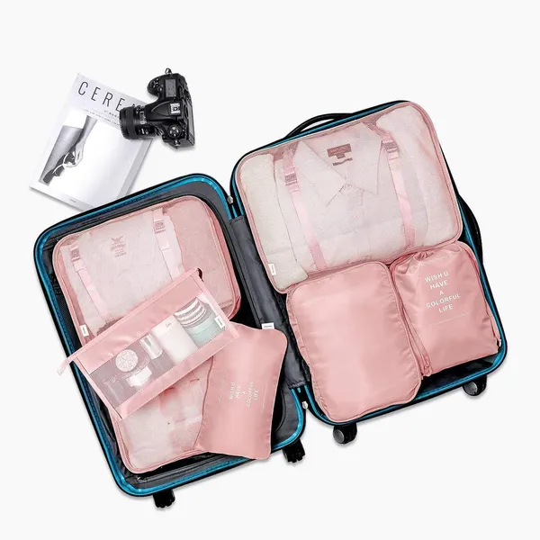 Pnk_Polyester_Lightweight_Travel_Luggage_Packing_Cubes_(7Pcs)