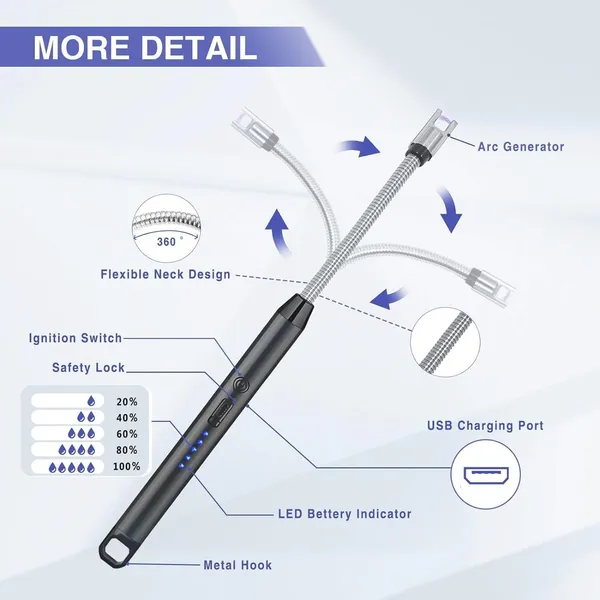 Black_Electric_Rechargeable_Plasma_Gas_Lighter_For_Kitchen