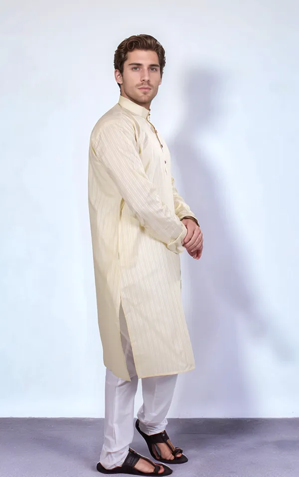 Cream_Cotton_Kurta_And_Pajama_For_Men
