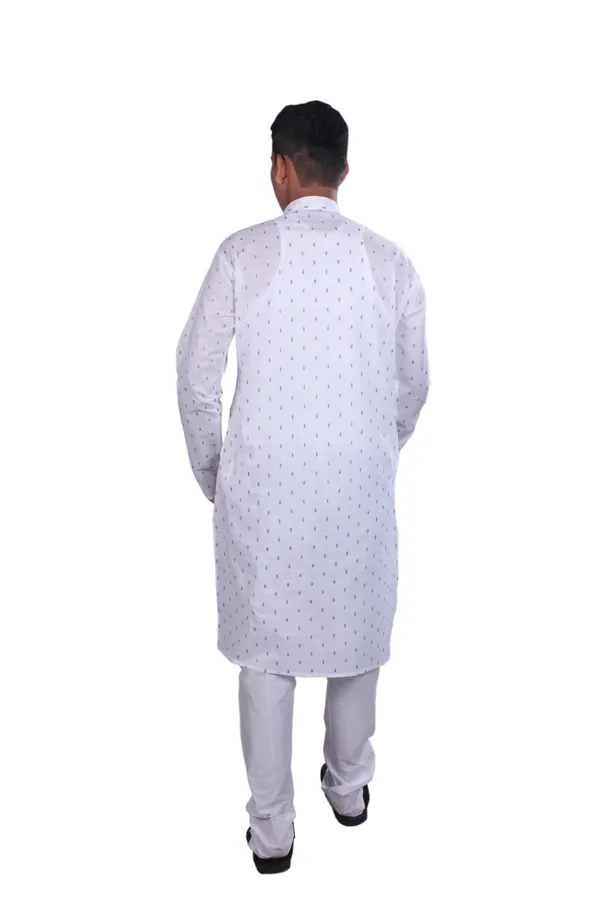 White_Cotton_Kurta_And_Pajama_For_Men