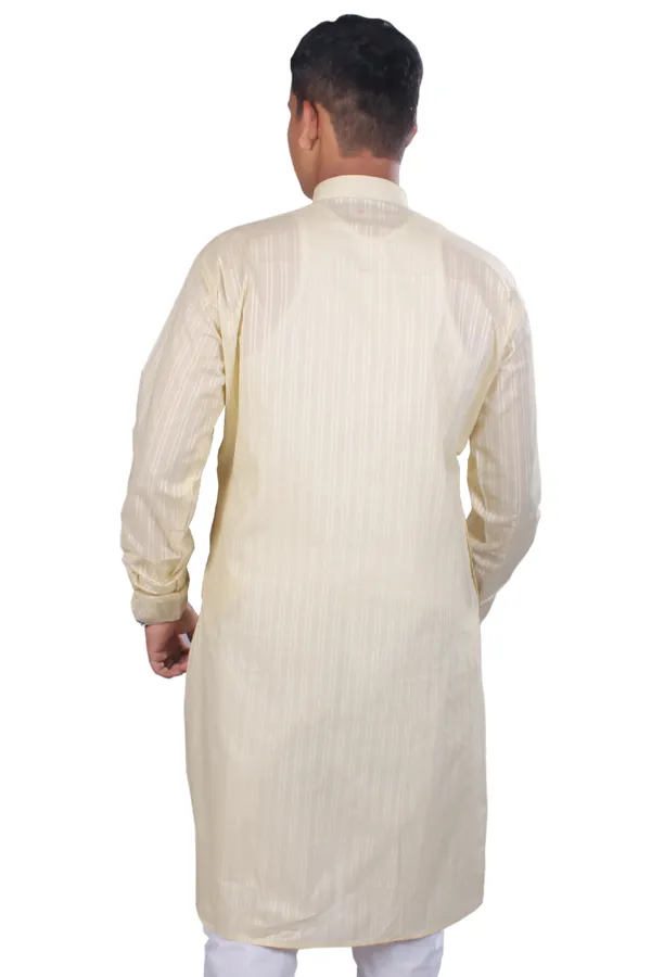 Cream_Colour_Cotton_Kurta_For_Men