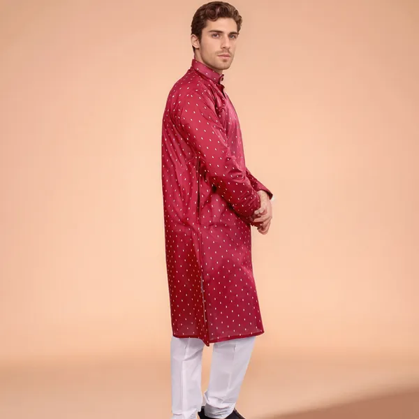 Brown_Cotton_Kurta_And_Pajama_For_Men