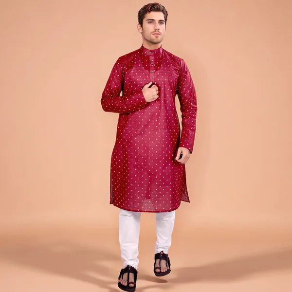 Brown_Cotton_Kurta_And_Pajama_For_Men