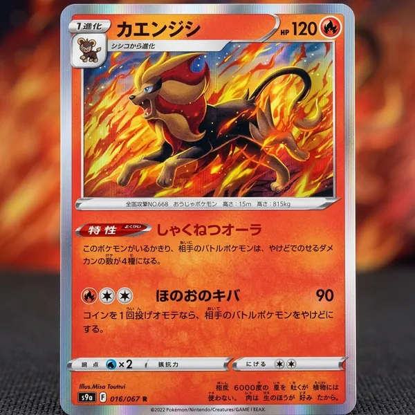Pokemon_Card_Pyroar_Holo_R_016_067_S9a_Battle_Region_Japanese