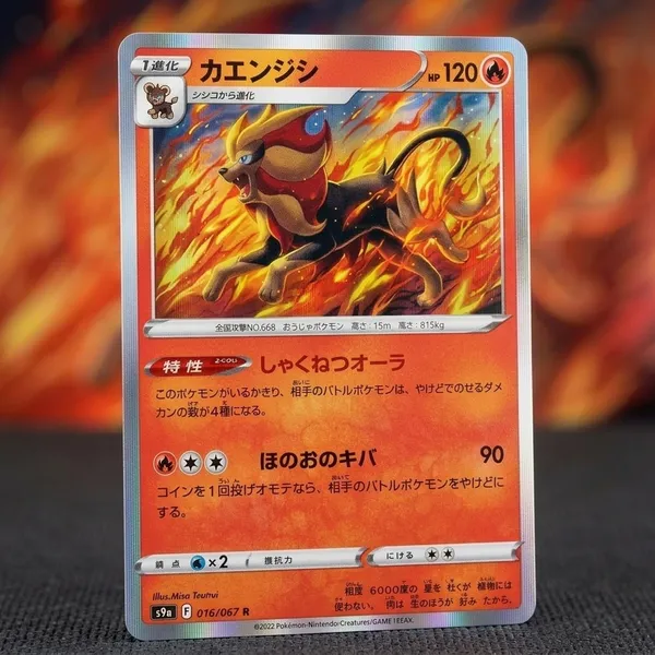 Pokemon_Card_Pyroar_Holo_R_016_067_S9a_Battle_Region_Japanese