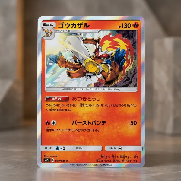 Pokemon_Sun_Moon_Booster_5_Ultra_Sun_Infernape_Rare_Holo_020_066_Sm5s_Japanese