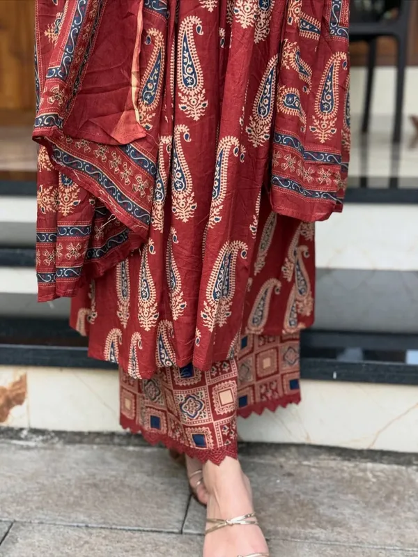Biba_Jaipur_Women_Floral_Printed_Empire_Anarkali_Pure_Cotton_Kurta_Set