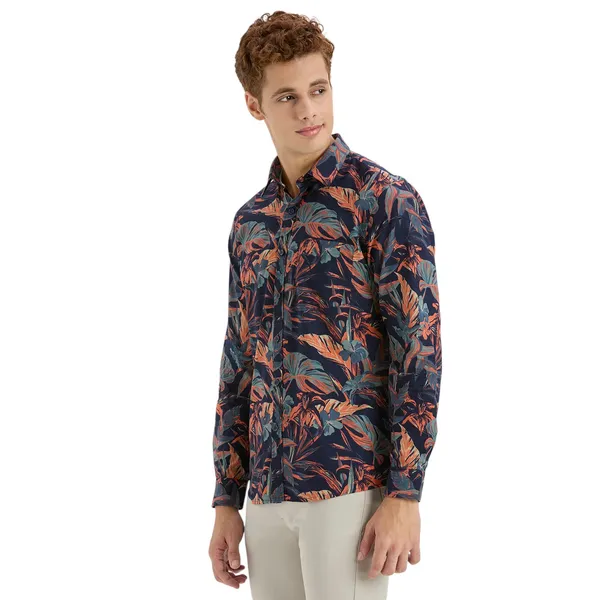 Navy_Casual_Full_Sleeves_Cotton_Shirt_For_Men