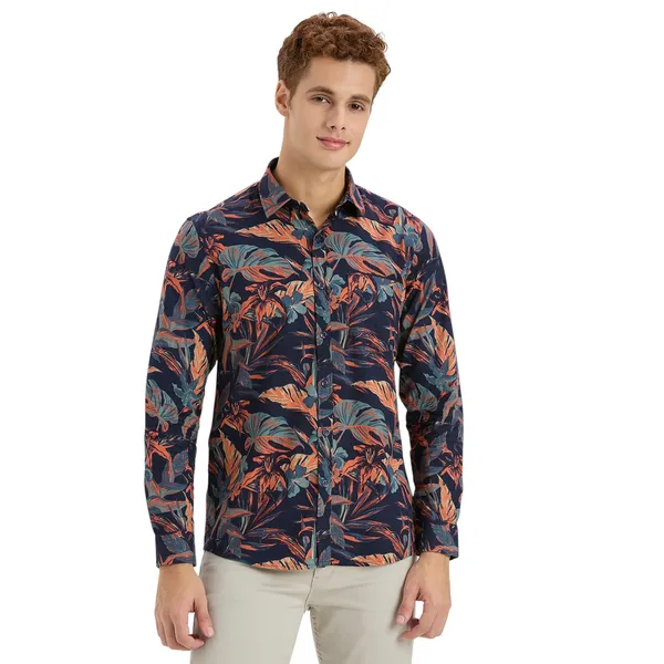 Navy_Casual_Full_Sleeves_Cotton_Shirt_For_Men