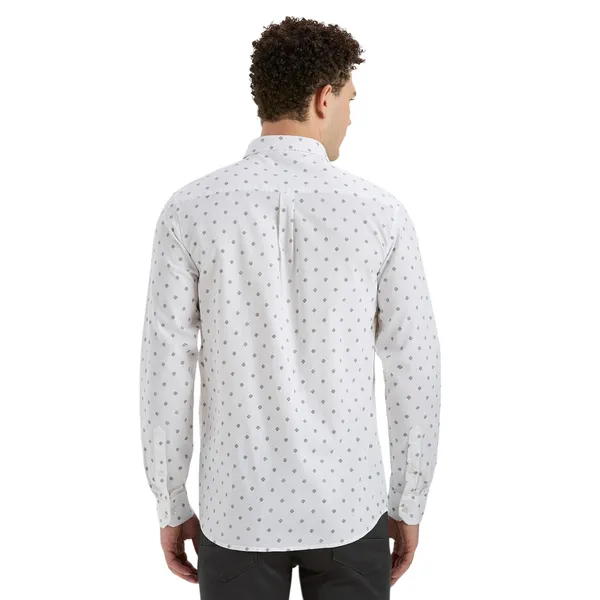 White_Casual_Full_Sleeves_Cotton_Shirt_For_Men