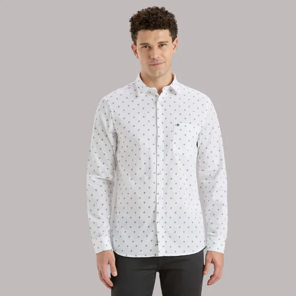 White_Casual_Full_Sleeves_Cotton_Shirt_For_Men