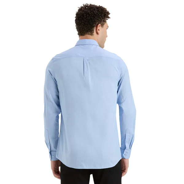 Serenity_Blue_Casual_Full_Sleeves_Cotton_Shirt_For_Men