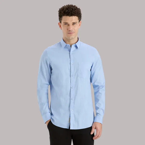 Serenity_Blue_Casual_Full_Sleeves_Cotton_Shirt_For_Men