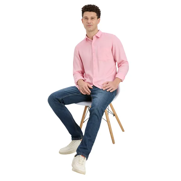 Cherry_Blossom_Pink_Casual_Full_Sleeves_Cotton_Shirt_For_Men