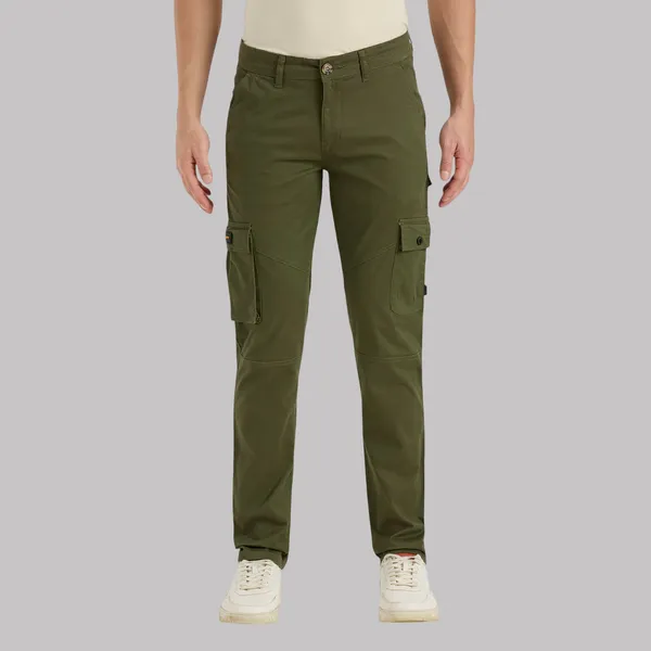Olive_Casual_Cotton_Cargo_Pants_For_Men