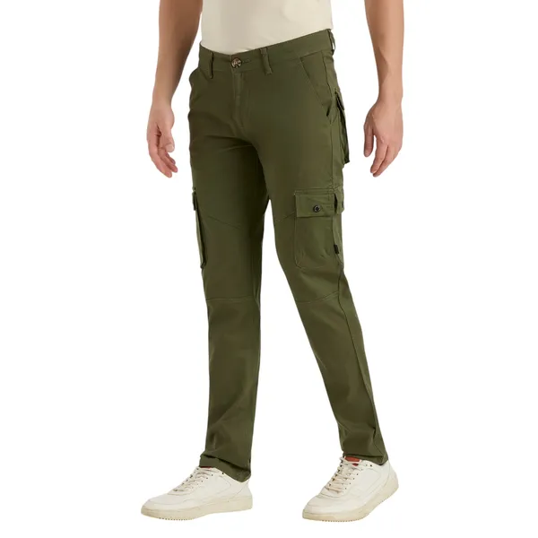 Olive_Casual_Cotton_Cargo_Pants_For_Men