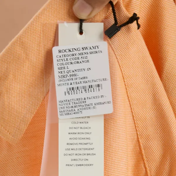 Orange_Casual_Full_Sleeves_Cotton_Shirt_For_Men