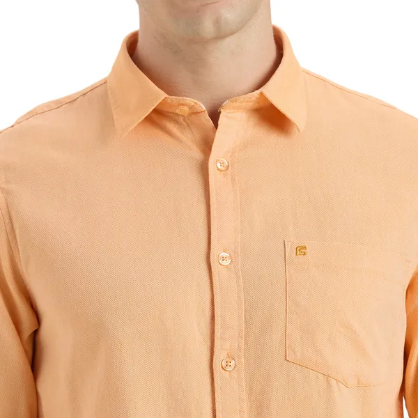 Orange_Casual_Full_Sleeves_Cotton_Shirt_For_Men