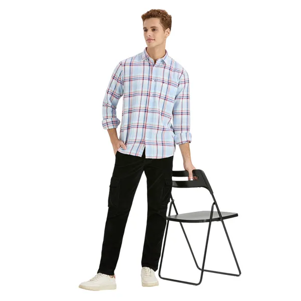 Sky_Blue_Casual_Full_Sleeves_Cotton_Shirt_For_Men