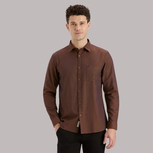 Cinnamon_Brown_Casual_Full_Sleeves_Cotton_Shirt_For_Men