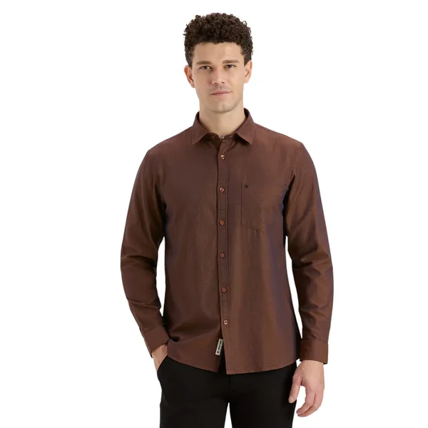 Cinnamon_Brown_Casual_Full_Sleeves_Cotton_Shirt_For_Men