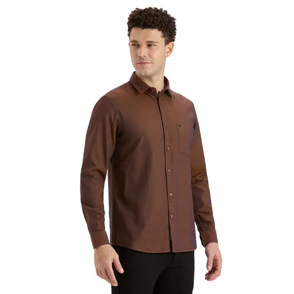 Cinnamon_Brown_Casual_Full_Sleeves_Cotton_Shirt_For_Men
