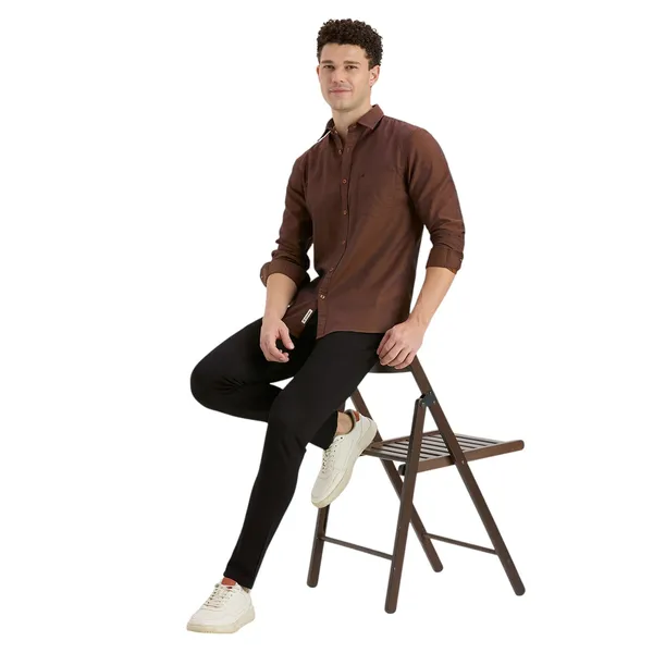 Cinnamon_Brown_Casual_Full_Sleeves_Cotton_Shirt_For_Men