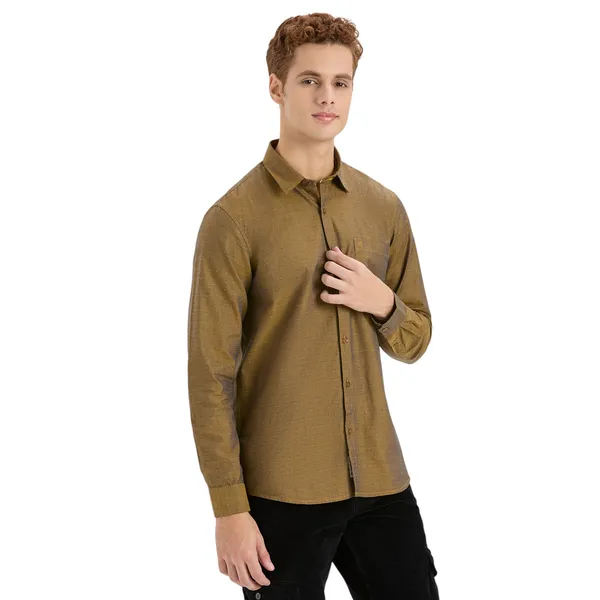 Tortilla_Brown_Casual_Full_Sleeves_Cotton_Shirt_For_Men
