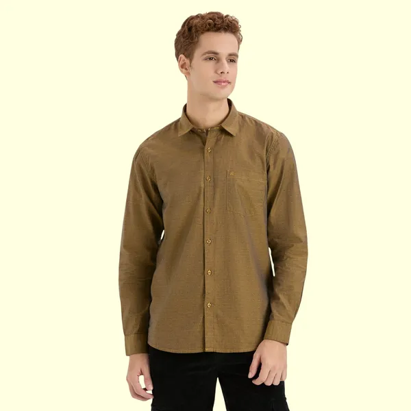 Tortilla_Brown_Casual_Full_Sleeves_Cotton_Shirt_For_Men
