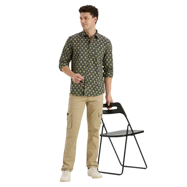 Olive_Casual_Full_Sleeves_Cotton_Shirt_For_Men