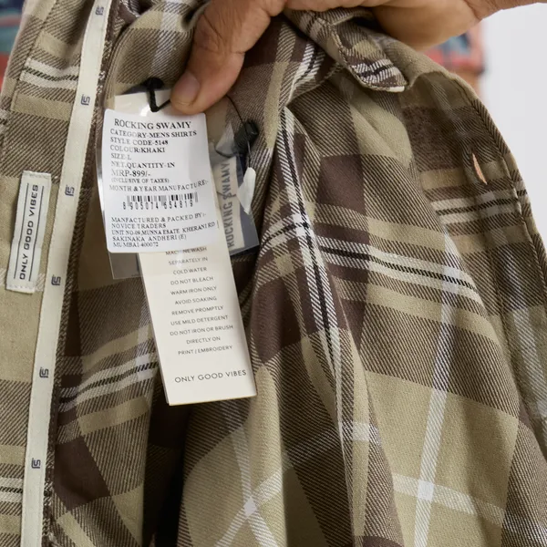 Khaki_Casual_Full_Sleeves_Cotton_Shirt_For_Men