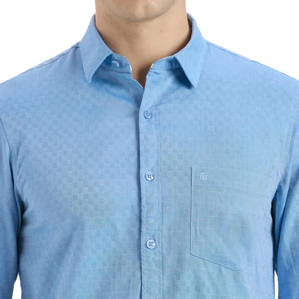 Dell_Blue_Casual_Full_Sleeves_Cotton_Shirt_For_Men